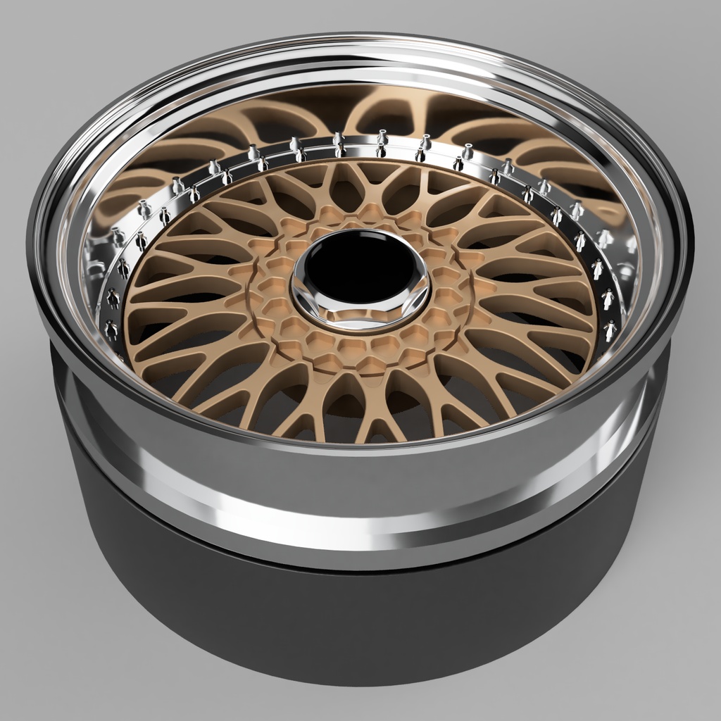 1/24 自作ホイール 18インチ B-SRS18S-U34