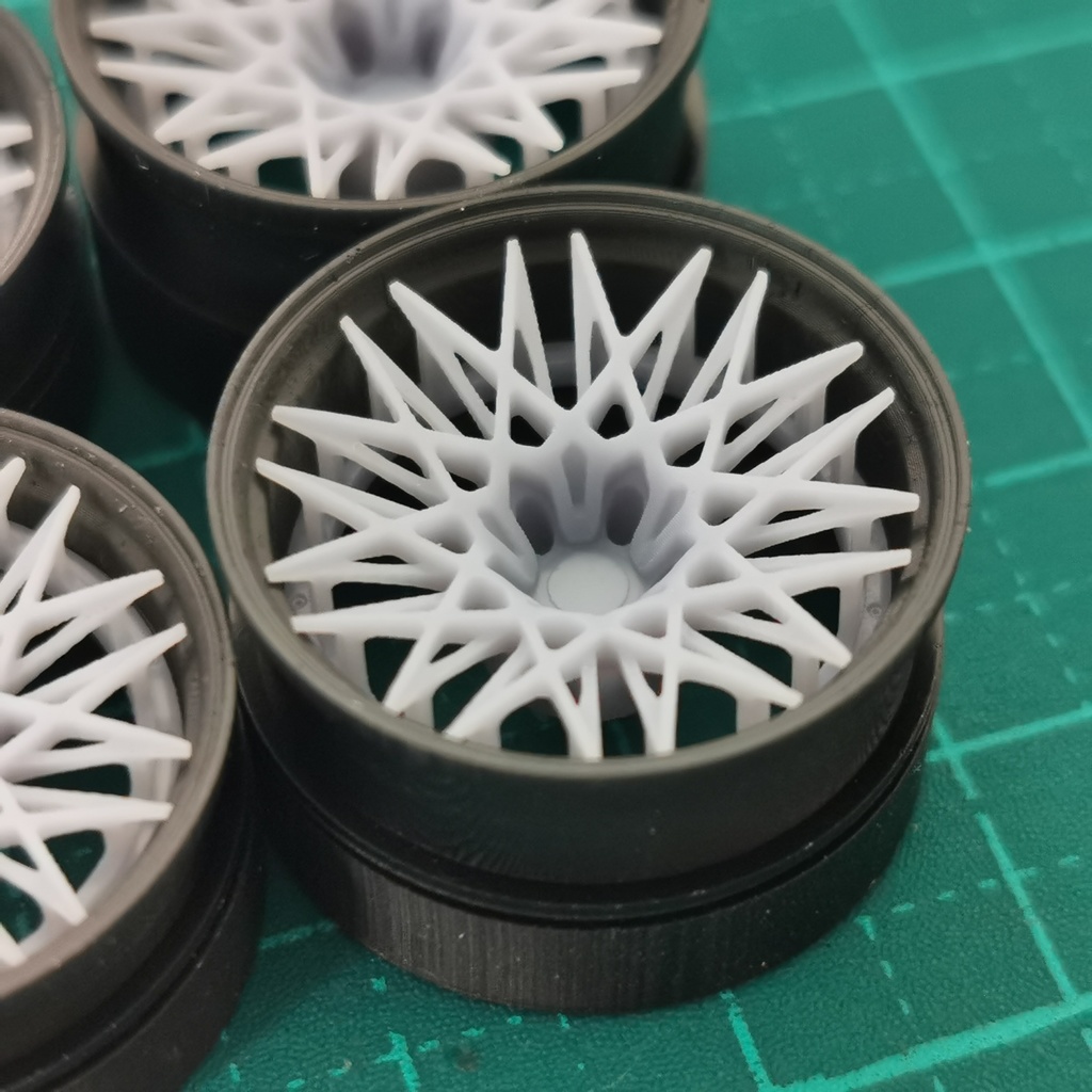 1/24 自作ホイール 19インチ RF-QLB19