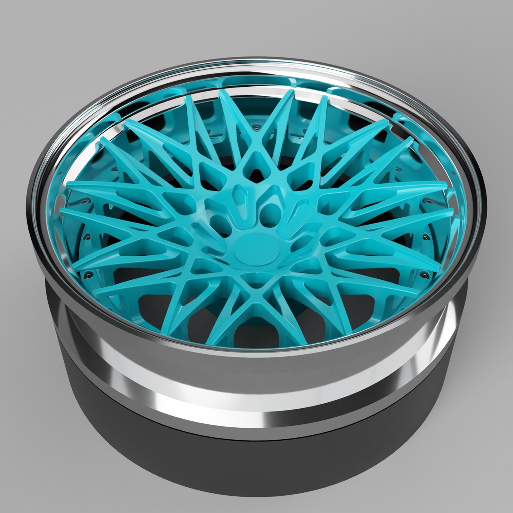 1/24 自作ホイール 19インチ RF-QLB19
