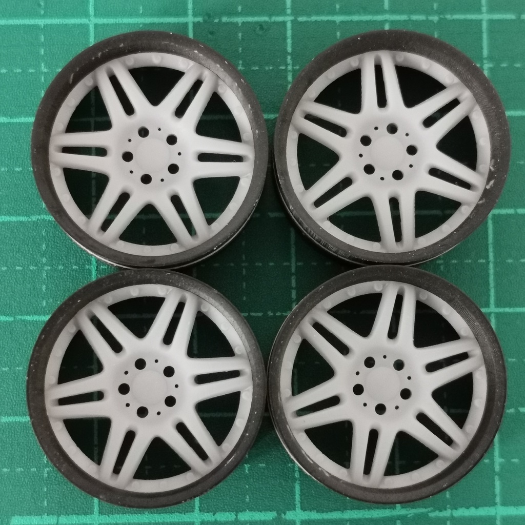 🔥1/24 自作ホイール 19インチ BRB-MB619R