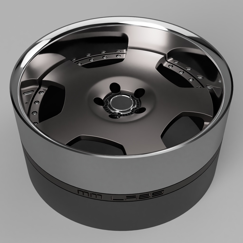 1/24 自作ホイール 19インチ W-LVLD119R