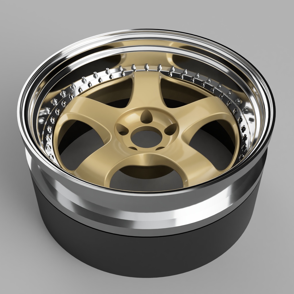 1/24 自作ホイール 19インチ W-MS13P19S-U45