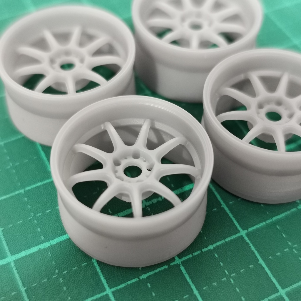 1/24 自作ホイール 18インチ W-ED9R18
