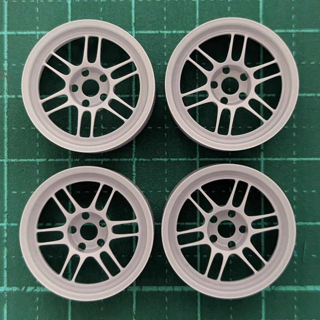 1/24 自作ホイール 17インチ EK-RPF117