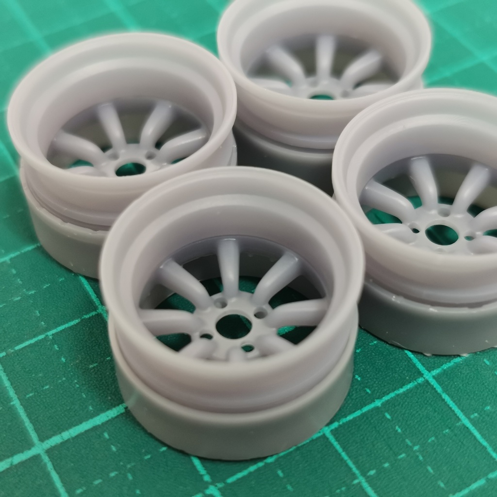 1/24 自作ホイール 17インチ RSW-8S17DS