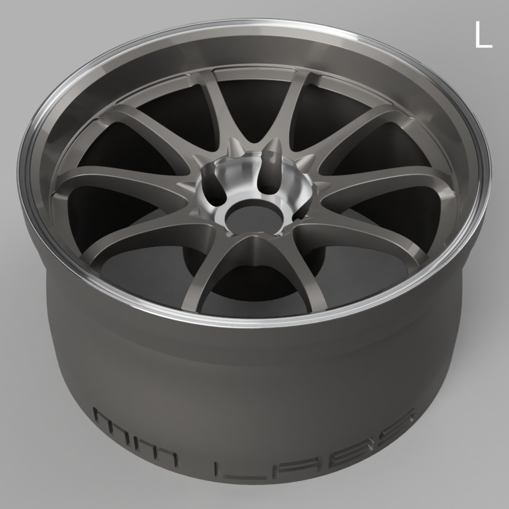 1/24 自作ホイール 18インチ R-28SL18