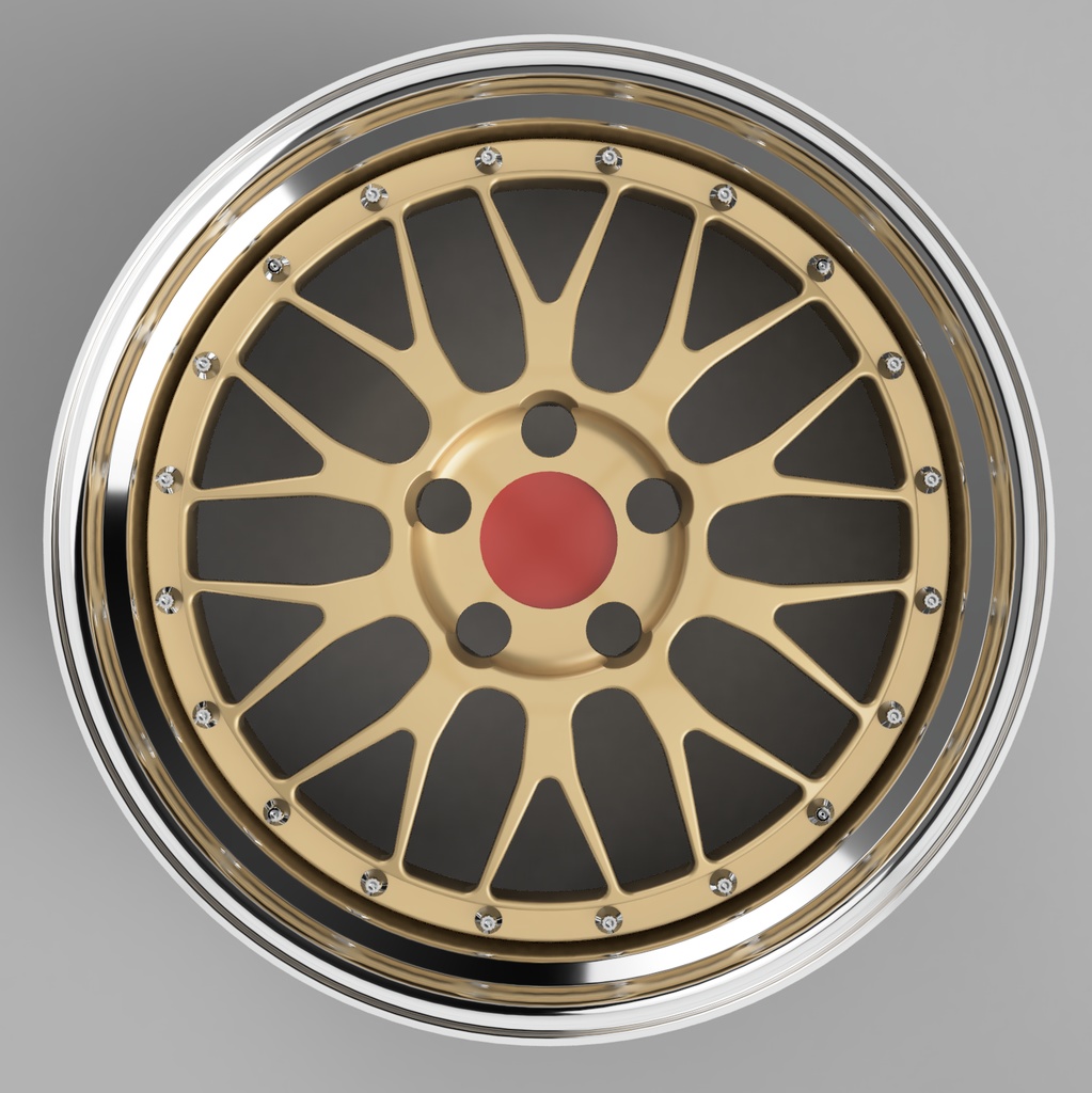 1/24 自作ホイール 18インチ B-LM18S