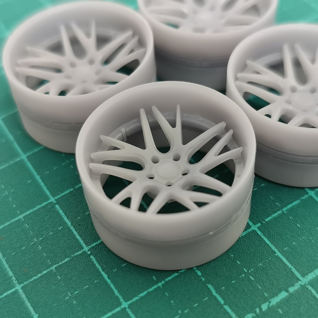 1/24 自作ホイール 19インチ W-GCVX19R