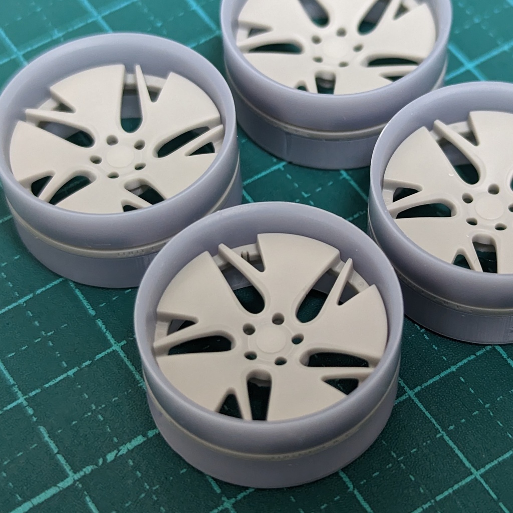 🔥1/24 自作ホイール 20インチ W-GCVD20R