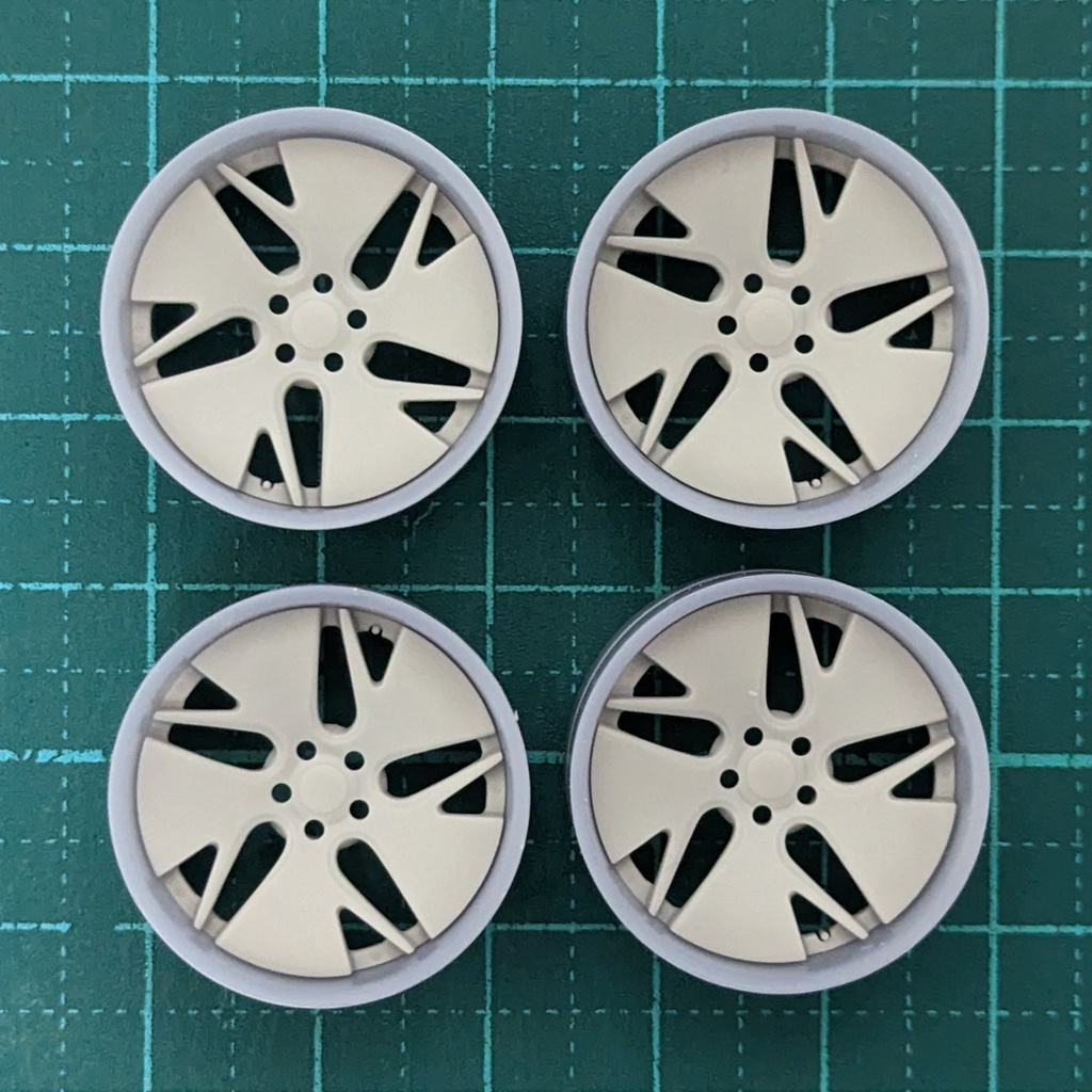 🔥1/24 自作ホイール 20インチ W-GCVD20R