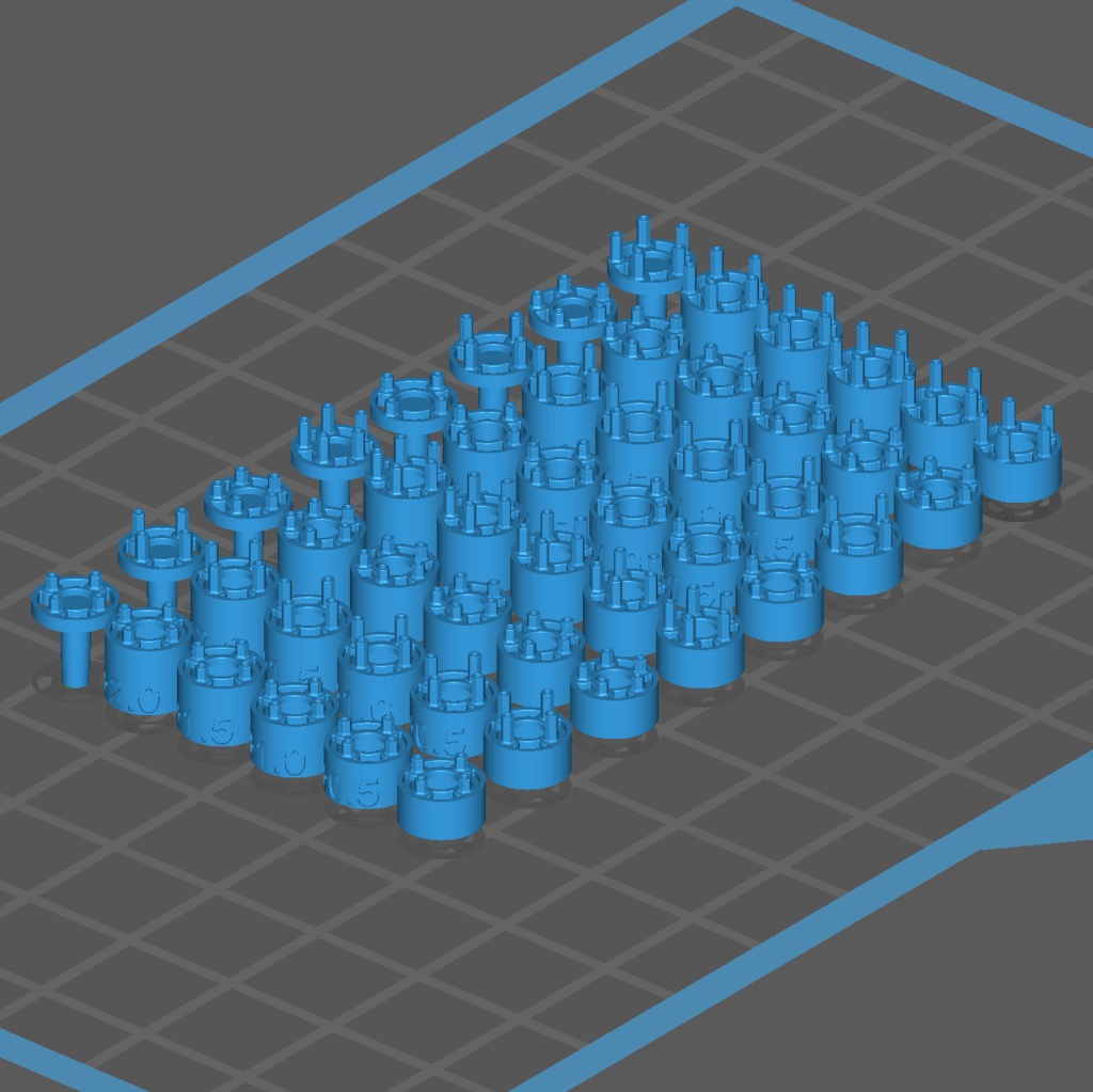1/24 自作ホイール用ハブセット