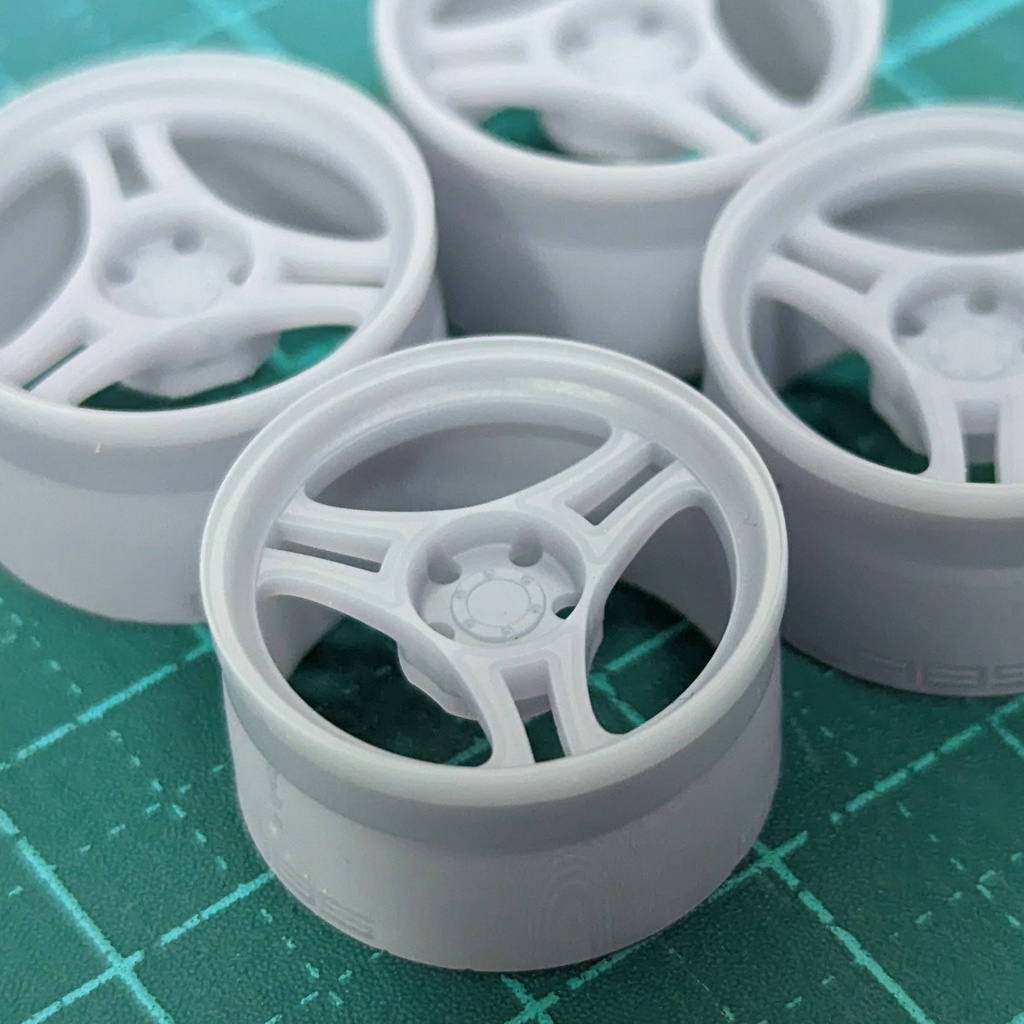 🔥1/24 自作ホイール 17インチ YW-ARA3DT17