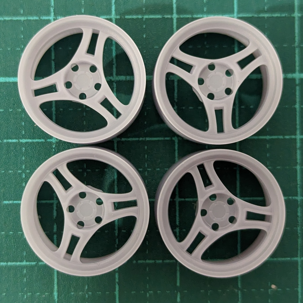 🔥1/24 自作ホイール 17インチ YW-ARA3DT17