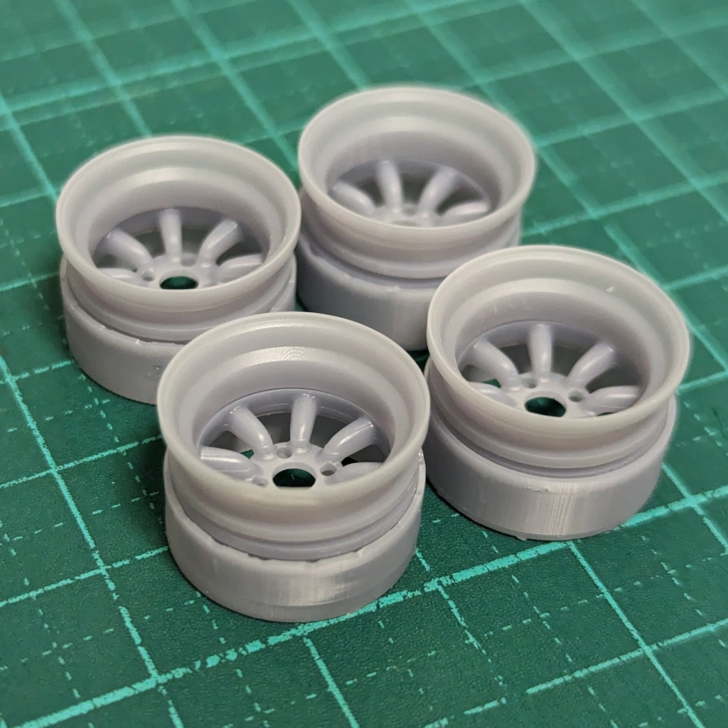 1/24 自作ホイール 15インチ RSW-8S15DS