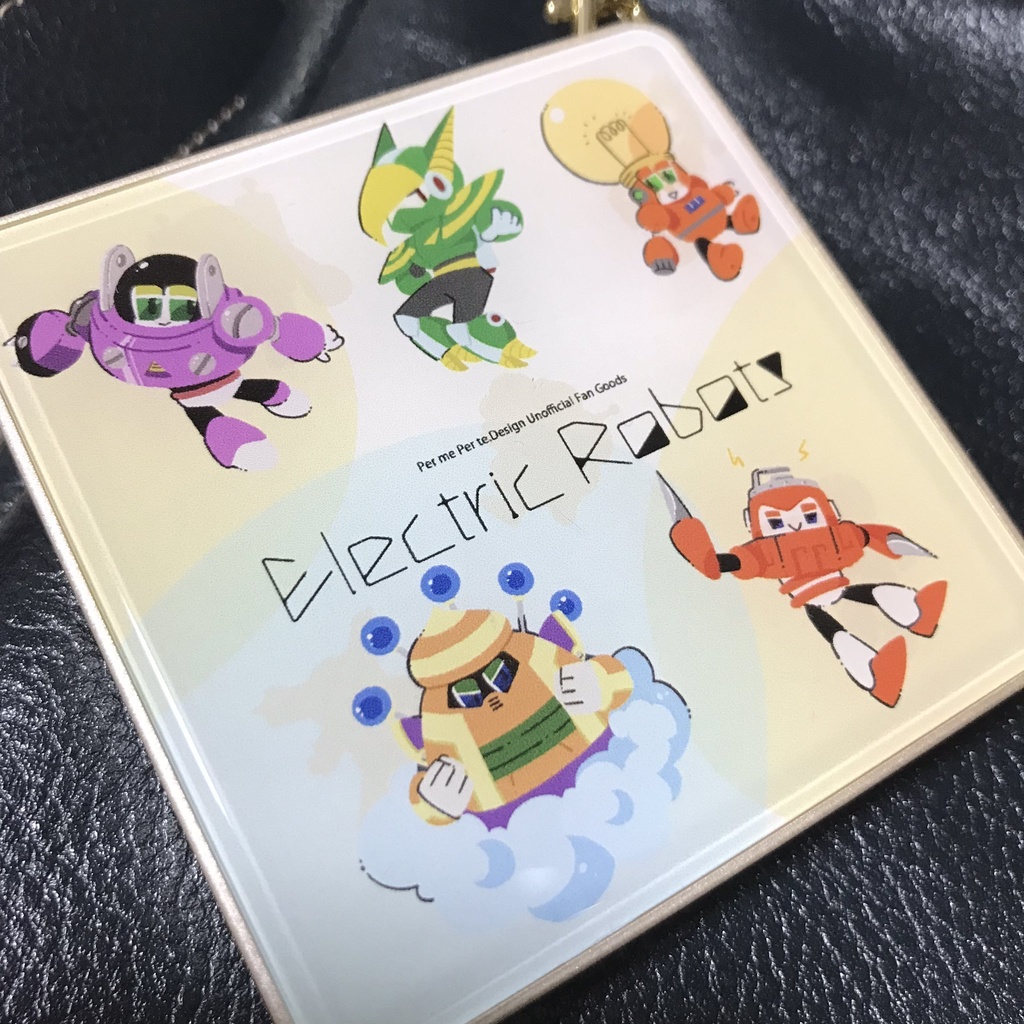電気ロボのストラップ付モバイルバッテリー