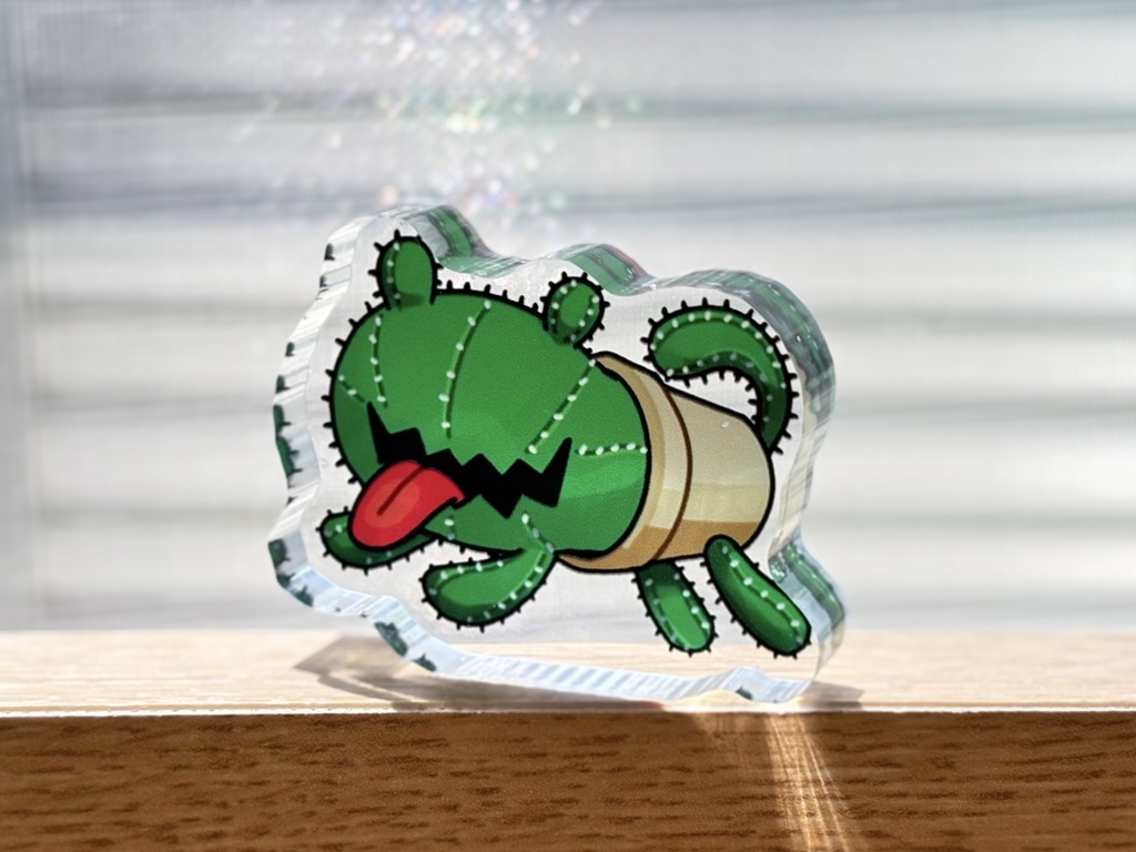 【アクリルブロック】犬サボテン