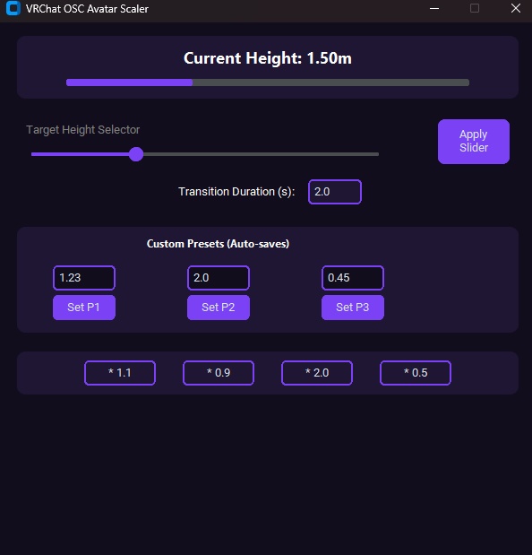 Remote/Local Scaling Tool - VRC Via OSC