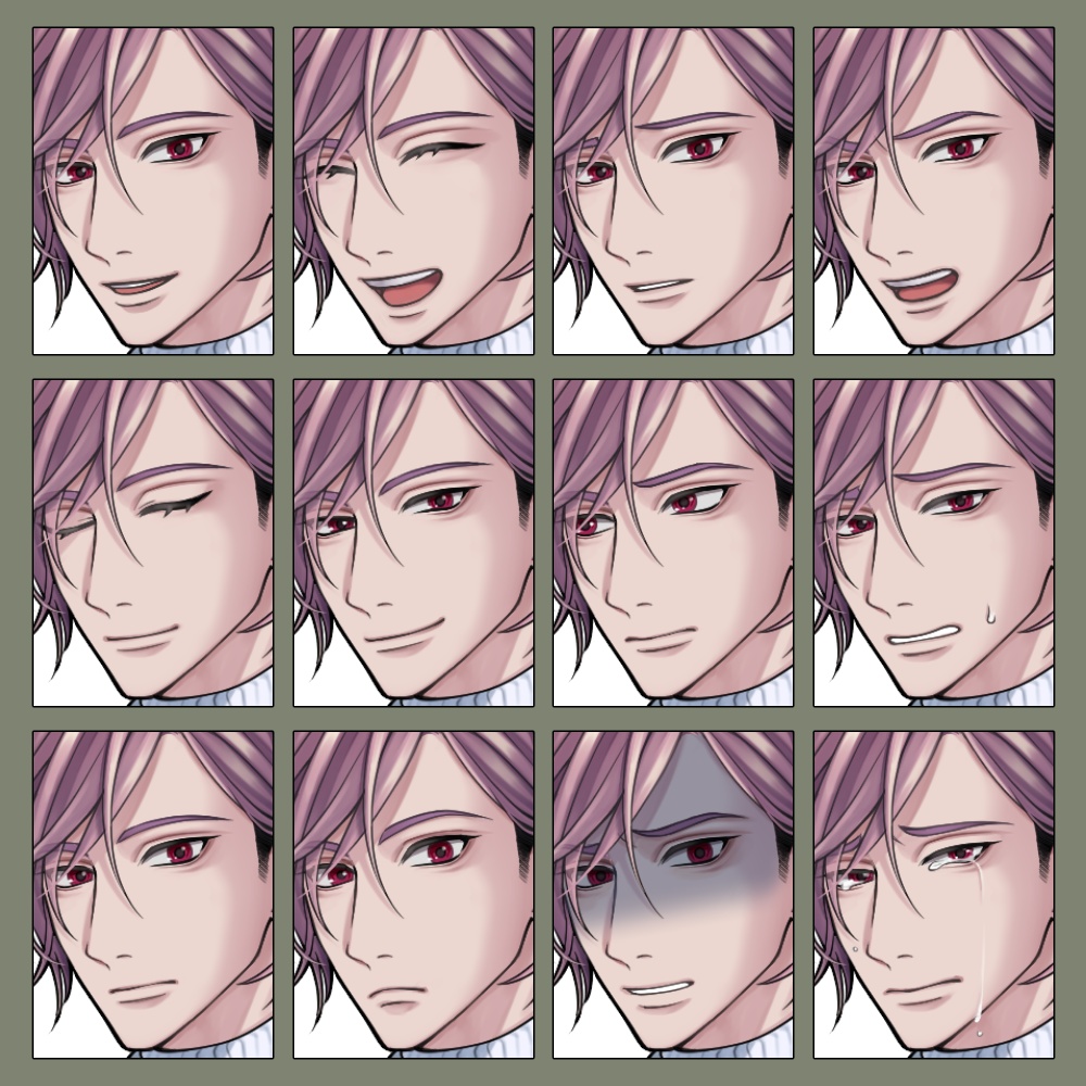 立ち絵・冬服の青年