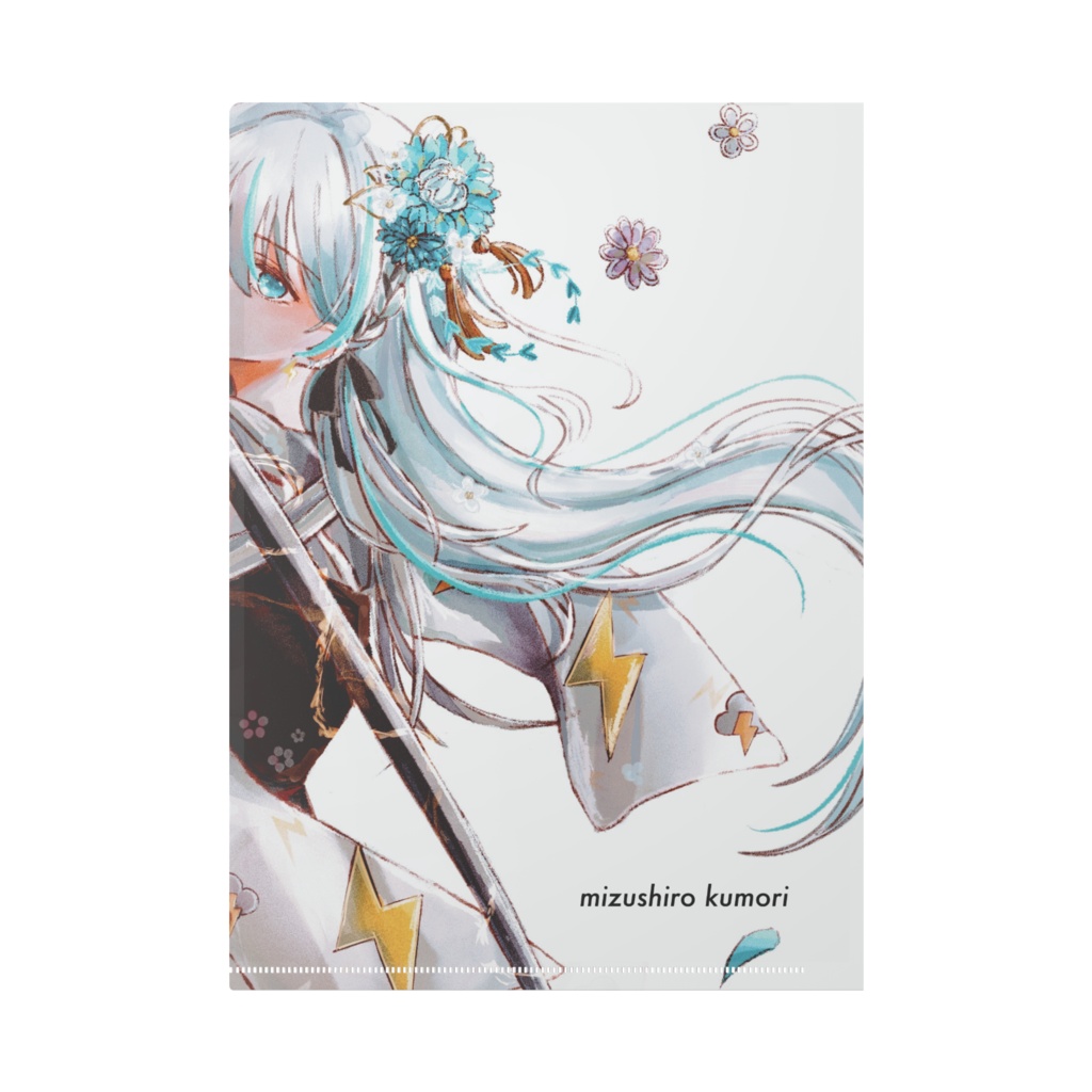 【常設】瑞白くもり A4クリアファイル 振袖ver