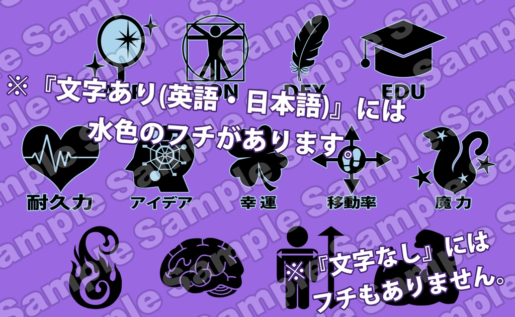 クトゥルフ神話でも使える特性アイコン