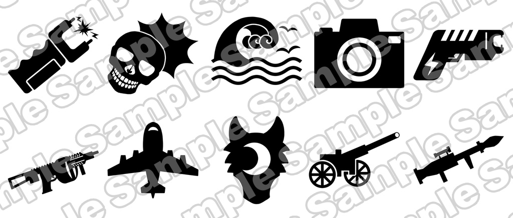 クトゥルフ神話でも使える専門スキルアイコン~日本語・英語・文字フチなしの3種類セット~