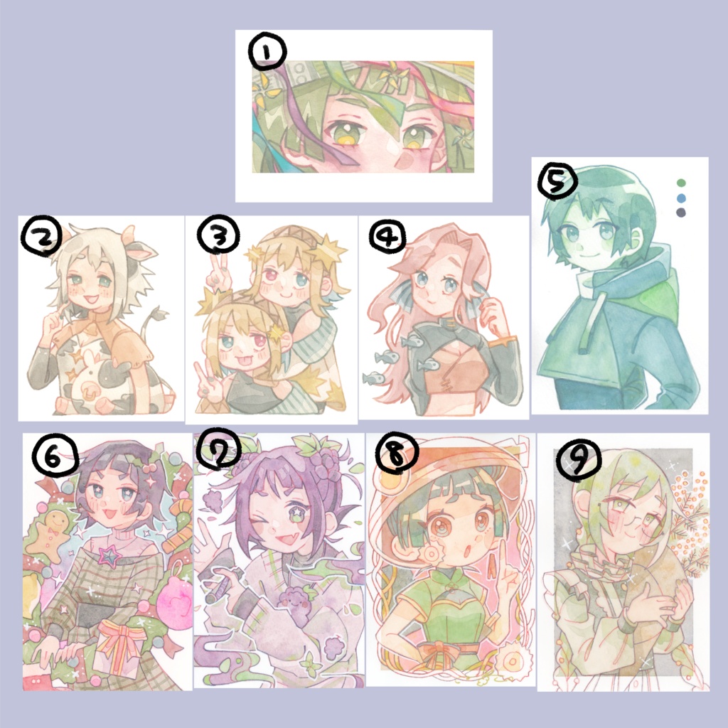 【原画】ポストカードドローイングまとめ