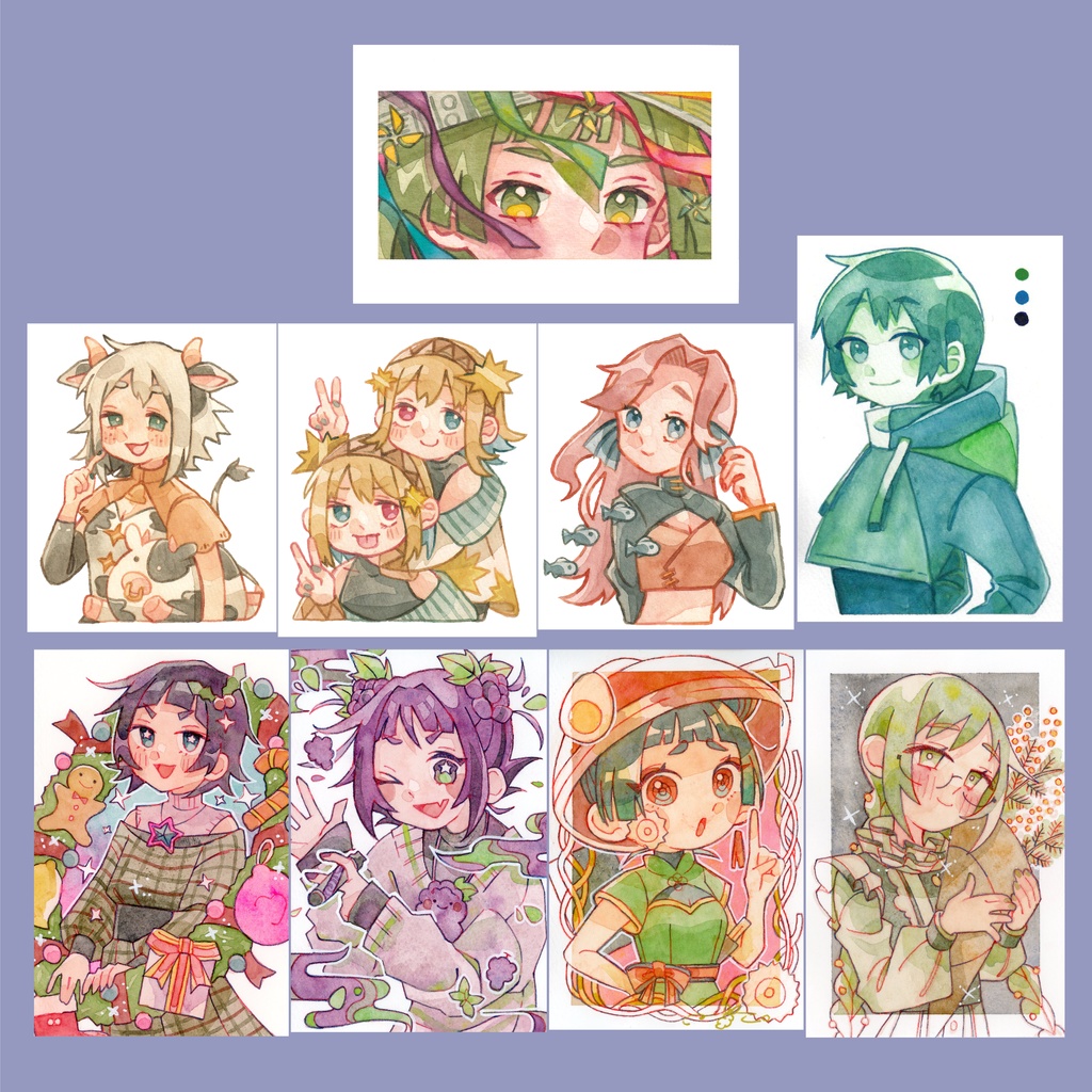 【原画】ポストカードドローイングまとめ