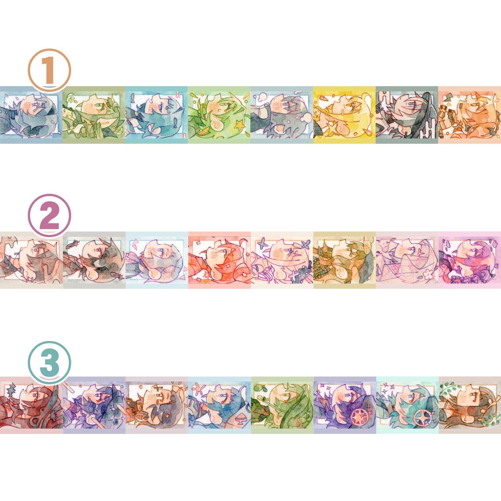 ハルモニアマスキングテープ【全3種】