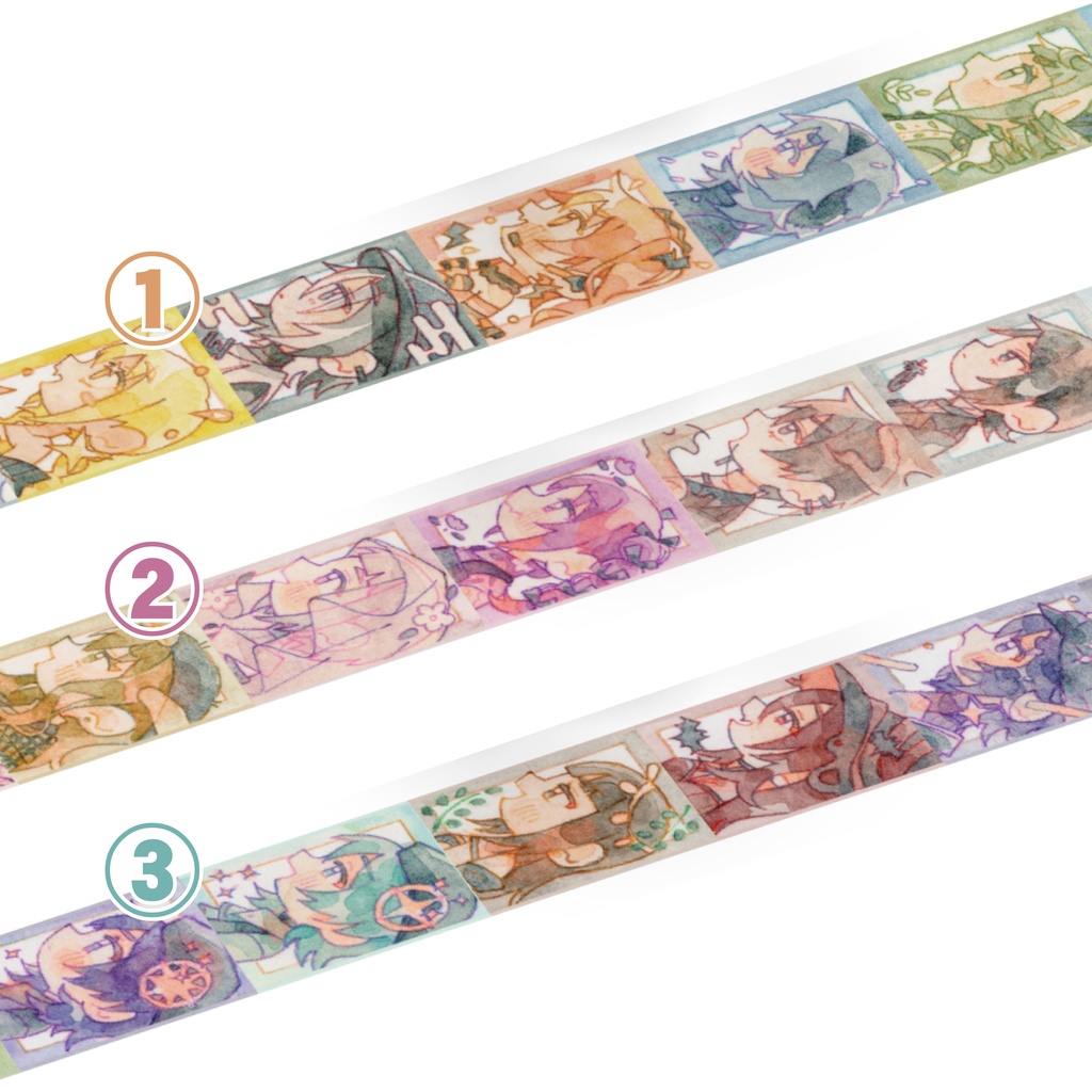 ハルモニアマスキングテープ【全3種】