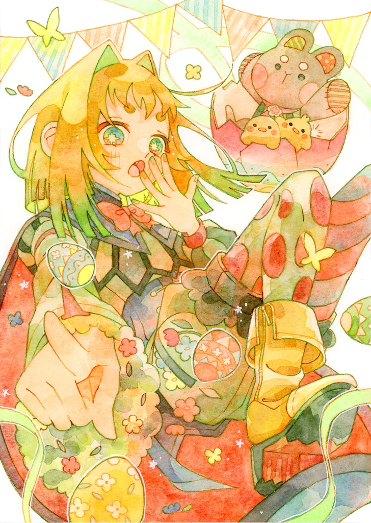 【原画】2025ver. 4月の子【送料着払い商品】