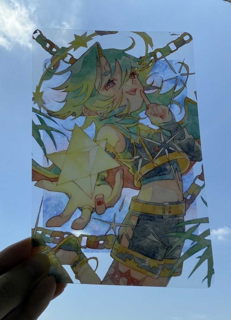 7月の子のクリアポストカード