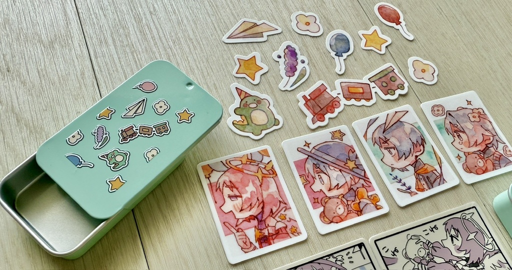 フレークシール缶