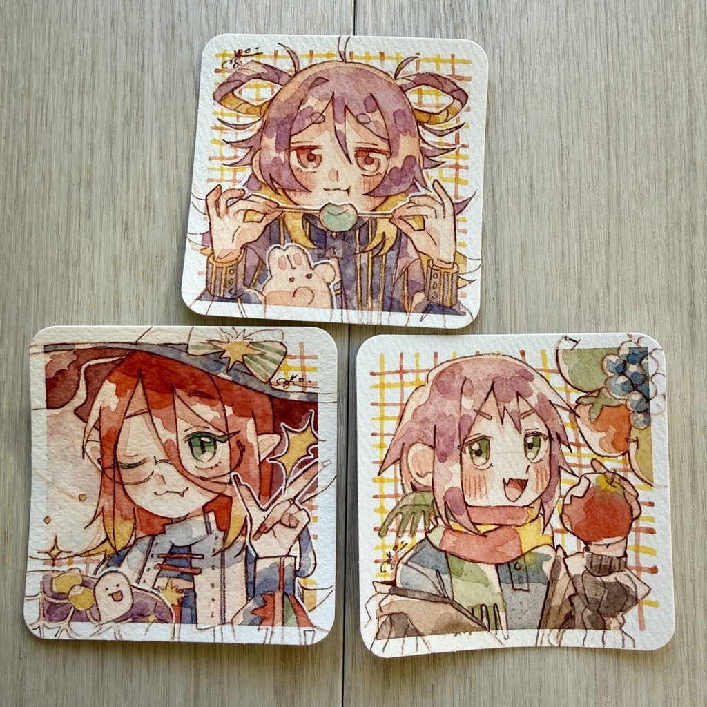 【原画】秋の子らドローイング