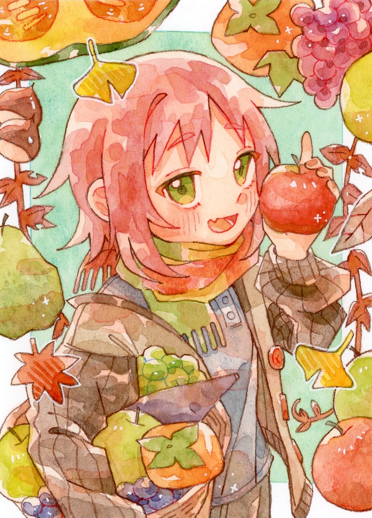 【原画】秋楽しむ 小作品