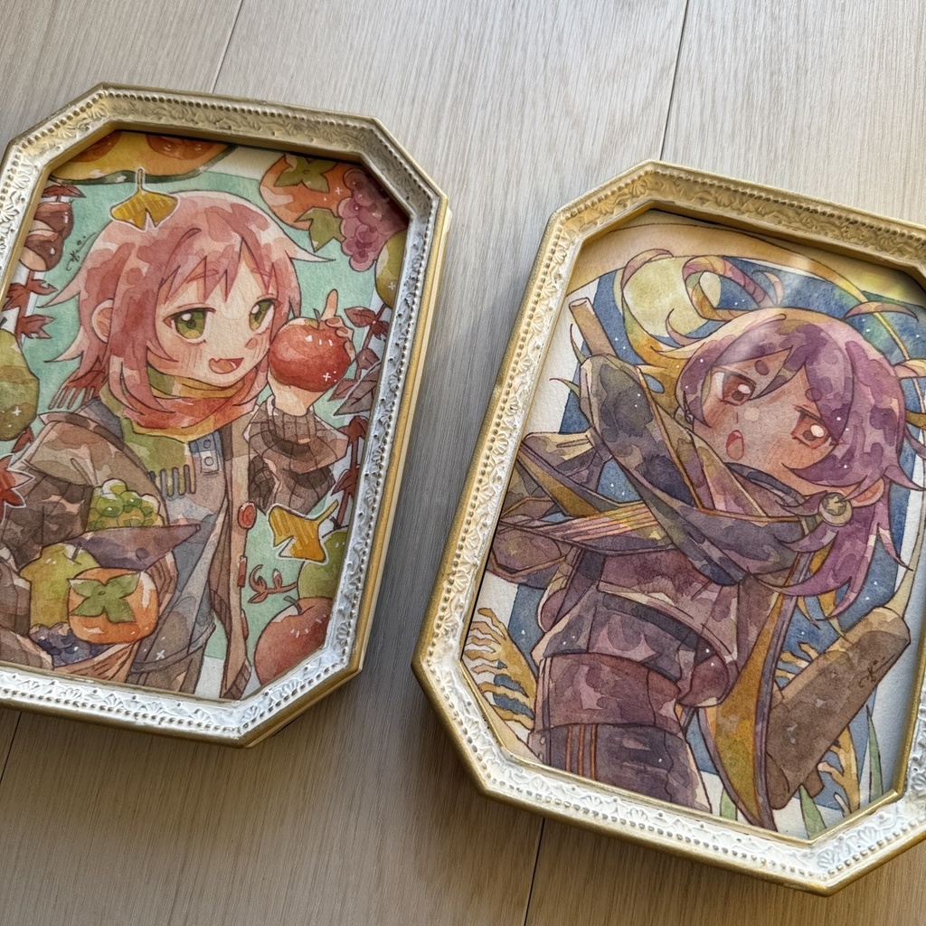 【原画】秋楽しむ　小作品