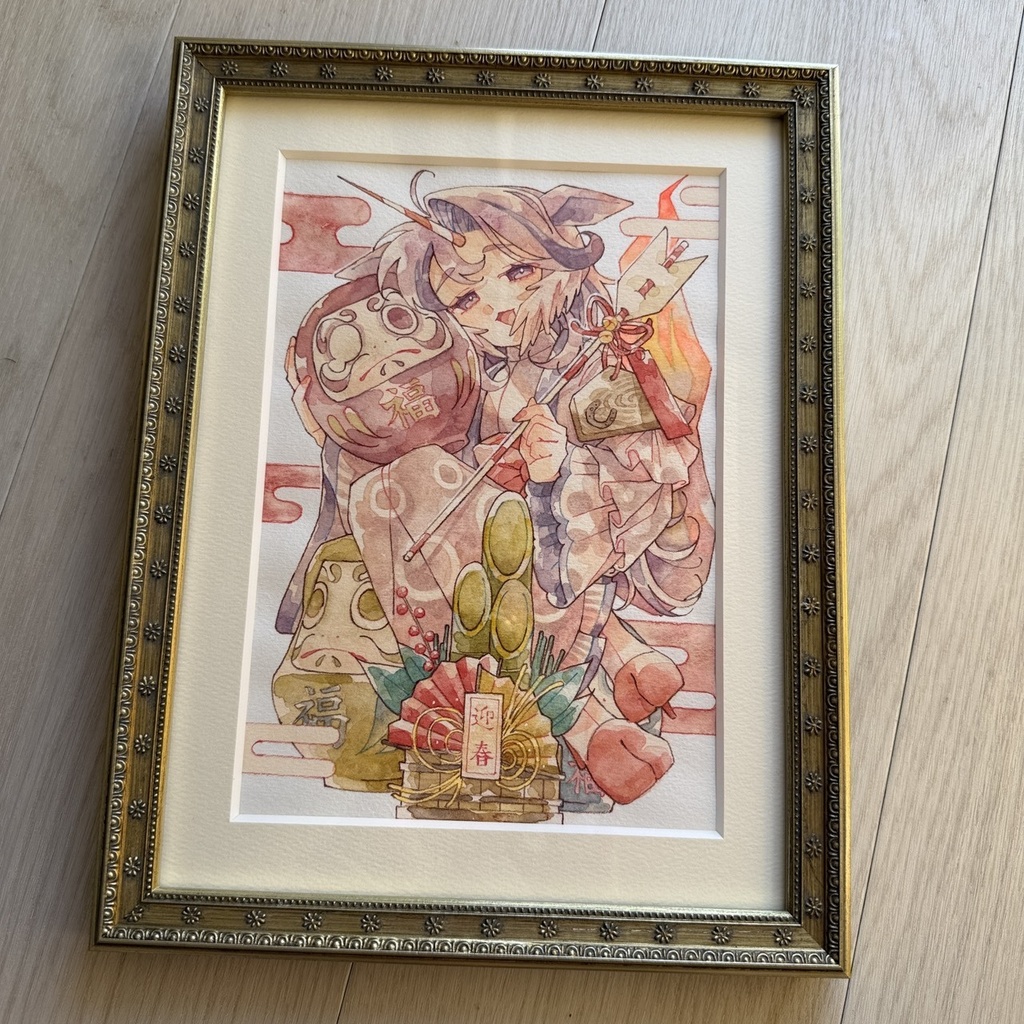 【原画】どんと焼き・午年