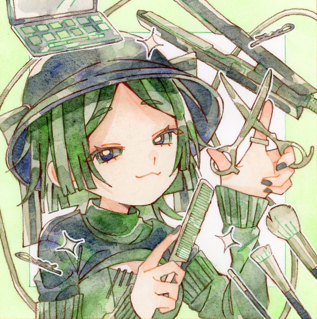 【原画】ENNUI 正方形原画