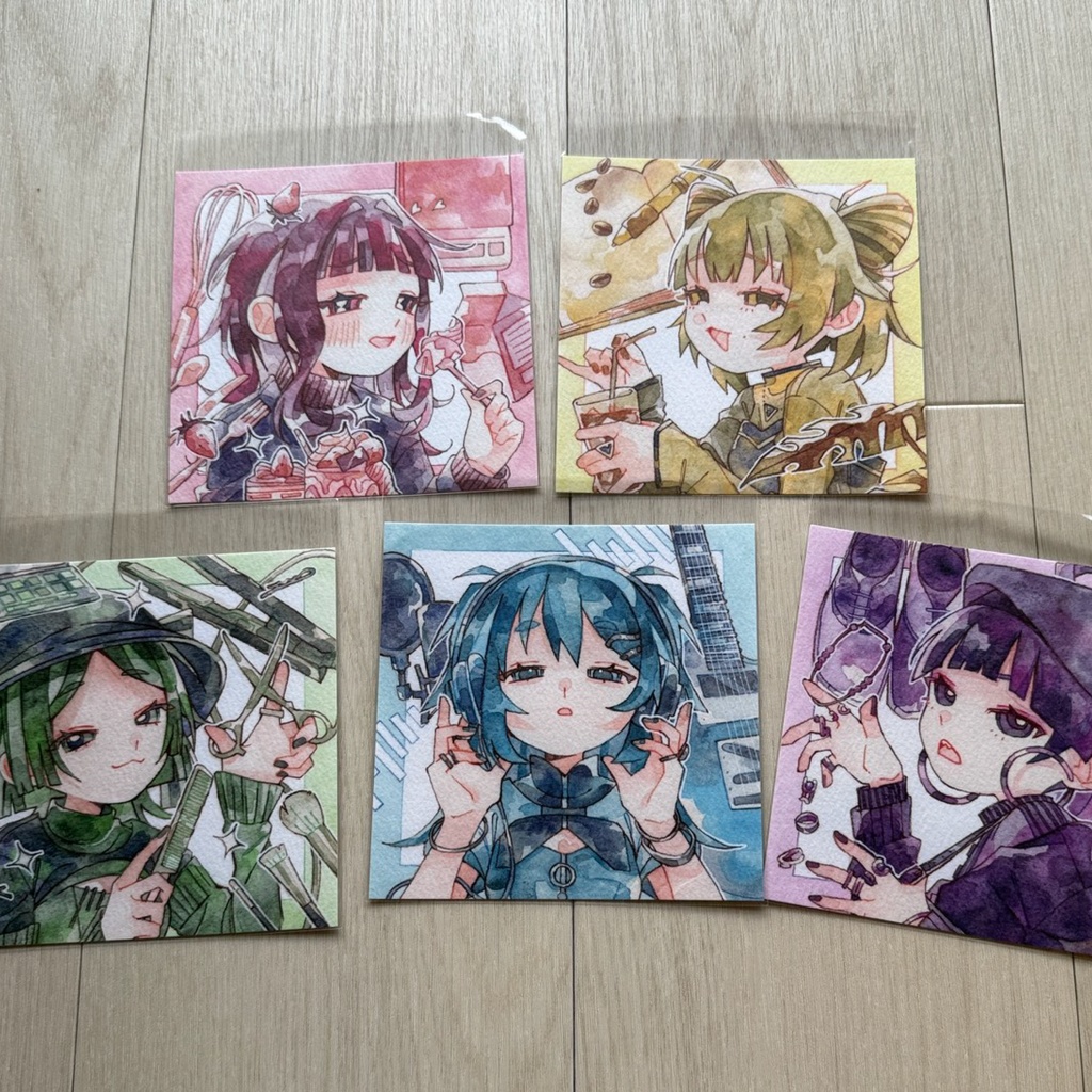 【ENNUI】正方形イラストカードセット