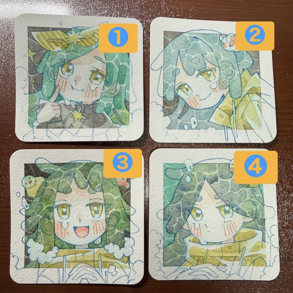 【ドローイング】水の子シリーズ