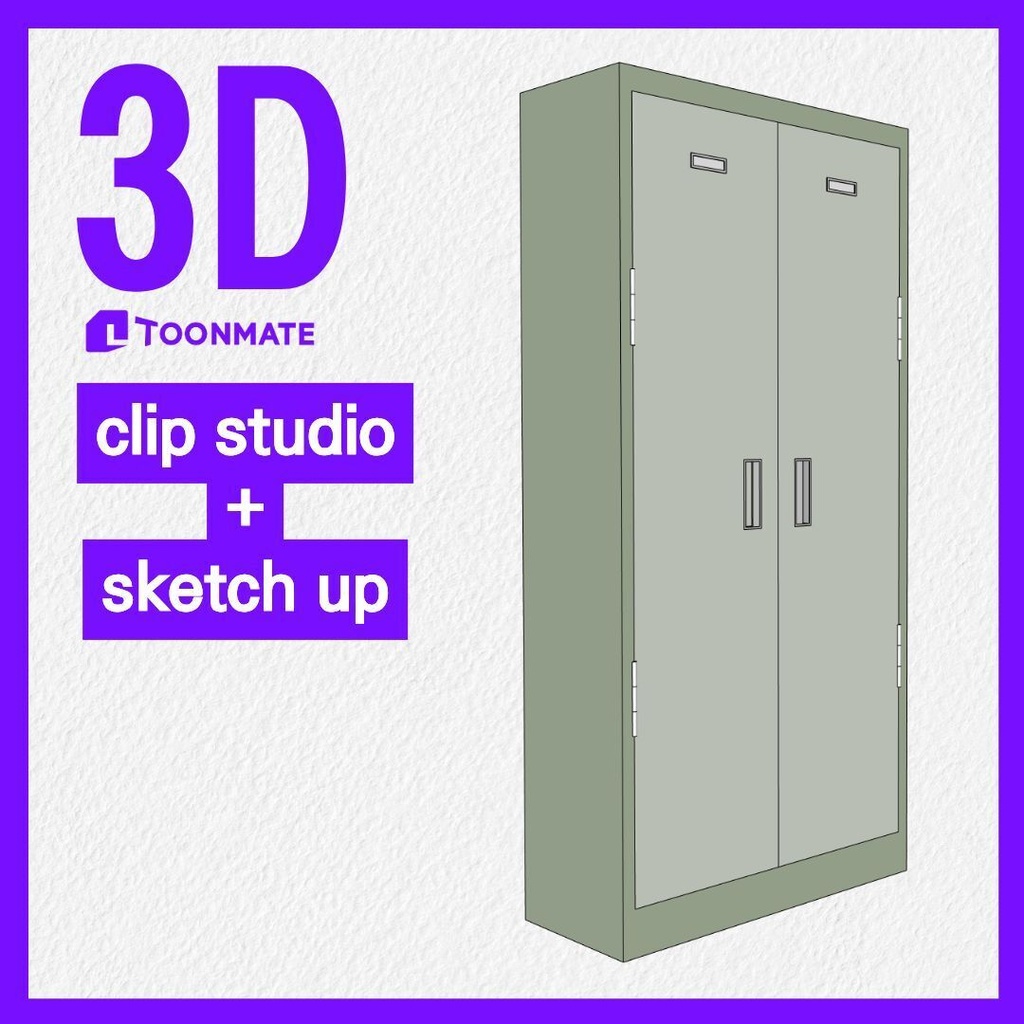 3D オフィス用スチール収納キャビネットセット