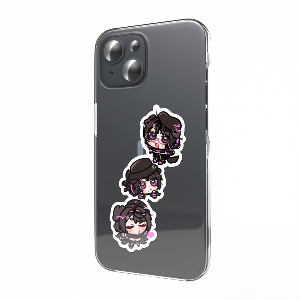 【2周年記念グッズ🐶】ましちゃん3連ステッカー🩷