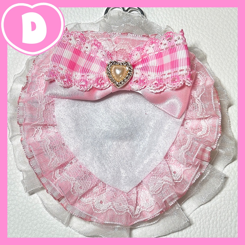 ハート缶バッジロゼット【ハンドメイド】