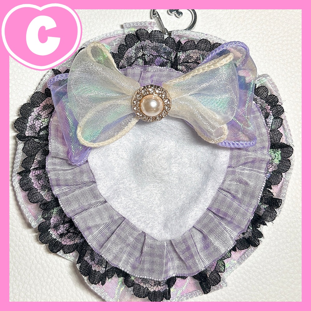 ハート缶バッジロゼット【ハンドメイド】