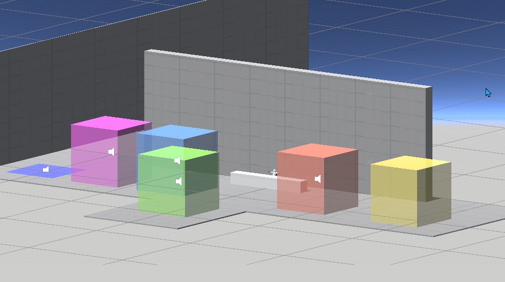 指定エリアに入ると音が鳴るギミック