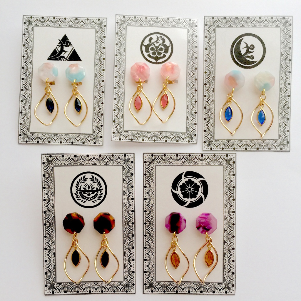 刀剣乱舞 イメージカラー イヤリング・ピアス