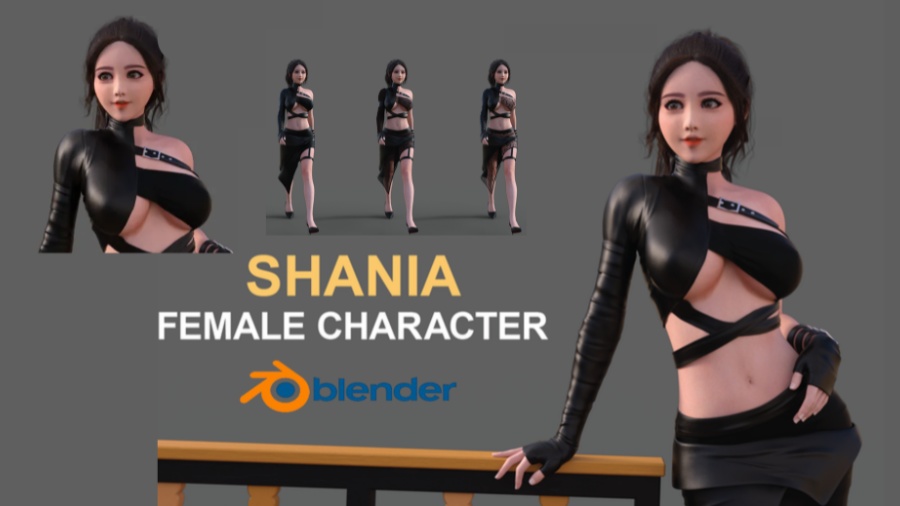 Shania 3Dモデル