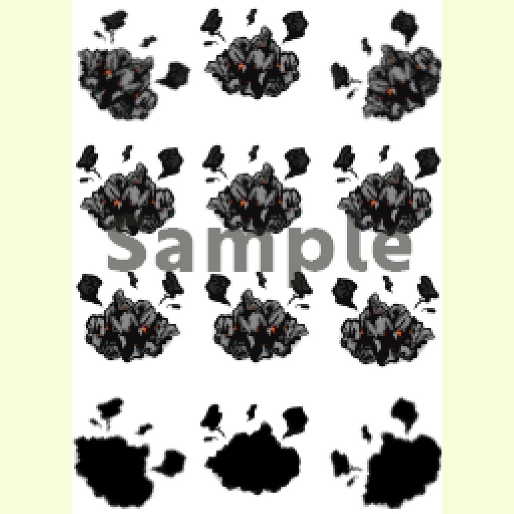 【pictSQUARE用  アバター】消し炭