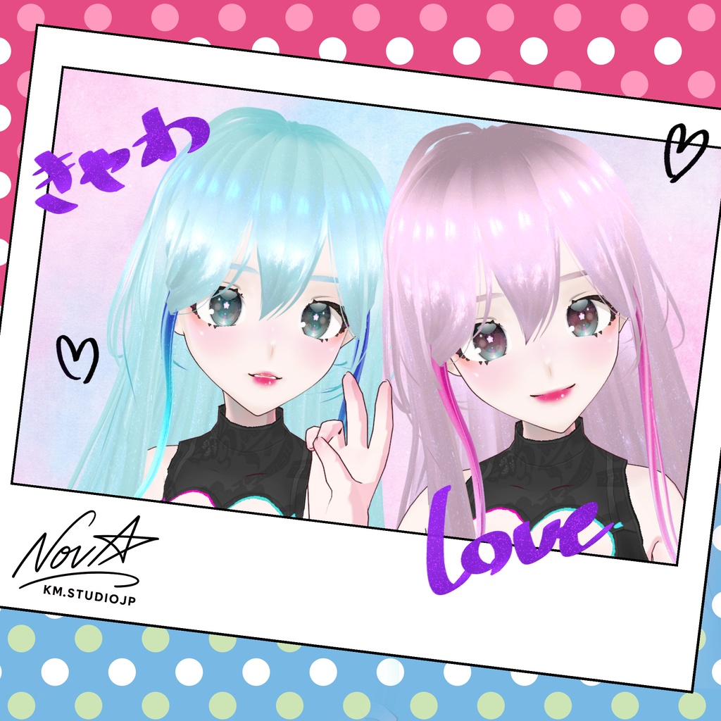 *Vroid【NeoN -ねおん-】ソーダVer._オリジナル3Dキャラ