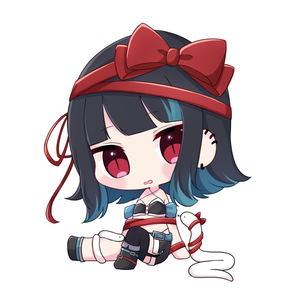 2022 蛇乃ルア　クリスマス　デフォルメ