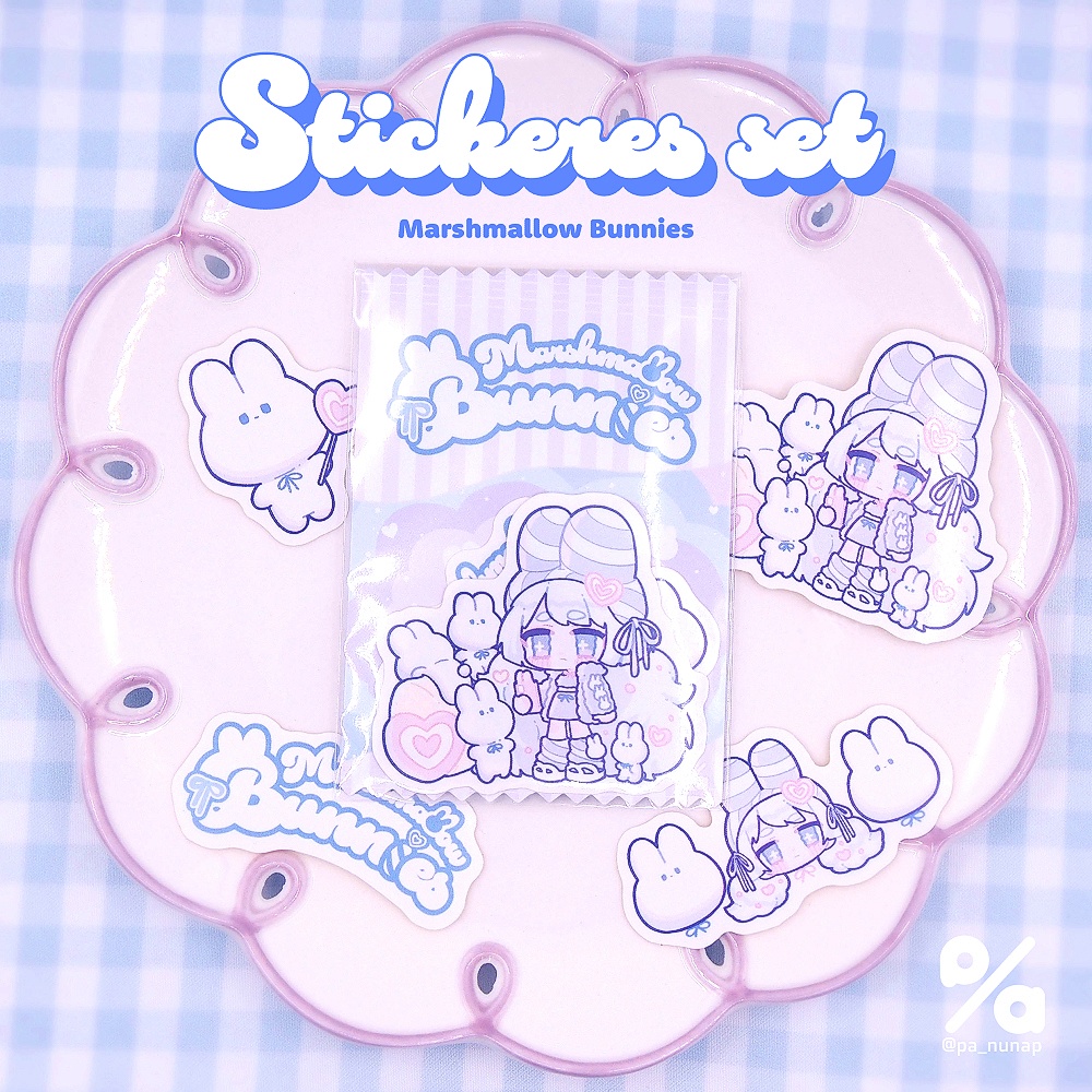 【Marshmallow Bunnies】ステッカーセット